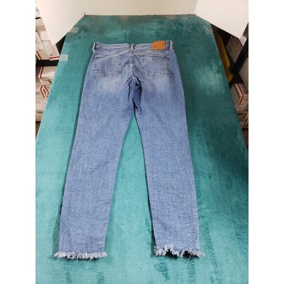 Lucky Brand Jeans Size 8 Womens Blue Stretch Pant Denim Mid Rise Ava Skinny - Picture 12 of 14